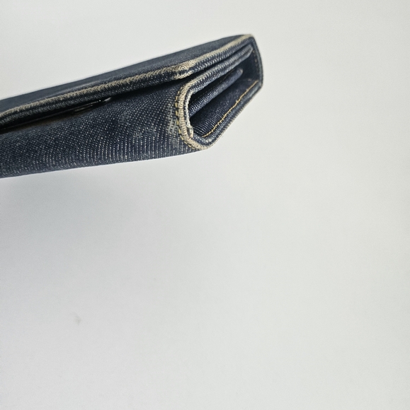 Dior Blue Denim Large Wallet - Picture 6 of 15